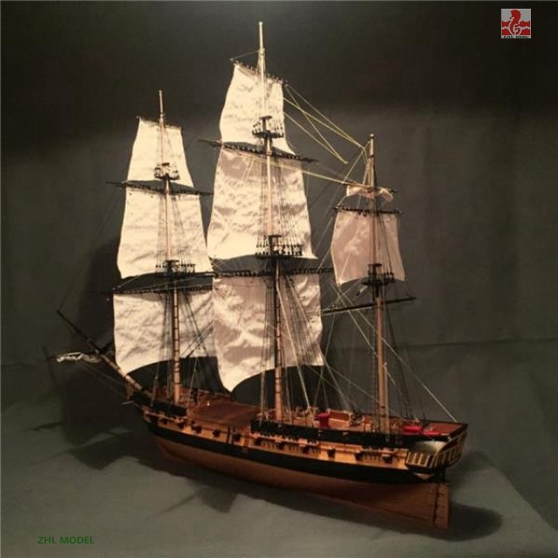 HMS Surprise Scale 1/48 56.9" with 4 lifeboat Wood Model Ship Kit